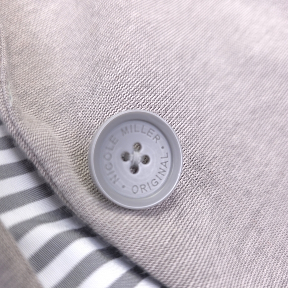 Orignal Nicole Miller Gray Blazer Sz S - Picture 8 of 10